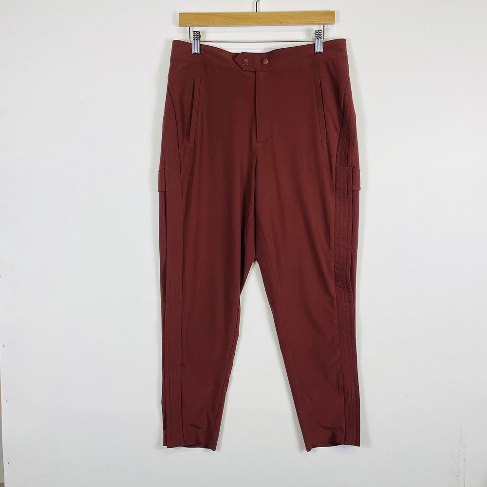 Athleta Womens 8 Pants Cognac Brown Uptown Ankle Lightweight Active Travel